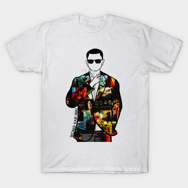 A Portrait of Wong Kar-Wai director of 2046 T-Shirt by Youre-So-Punny